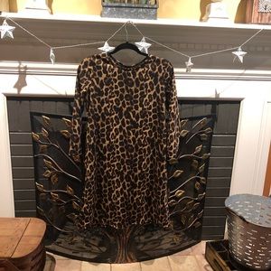 Agnes & Dora leopard tunic dress